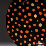 Tiny Dots Black. Available in 8 and 12 inch plates or 10 inch bowl.