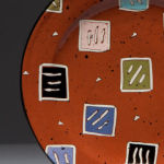 Squares Terra. Available in 8 and 12 inch plates or 10 inch bowl.