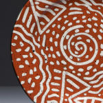 Carved Terra. Available in 8 and 12 inch plates, bowls, cups, and tumblers.<br>Shown here in terracotta. Available in 14 other colors.