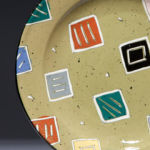 Squares Yellow. Available in 8 and 12 inch plates or 10 inch bowl.