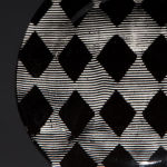 Black Diamonds.  Available in 8 and 12 inch plates or 10 inch bowl.