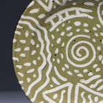 Carved Olive. Available in 8 and 12 inch plates, bowls, cups, and tumblers.<br> Available in 14 other colors.