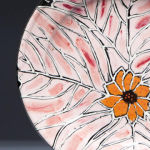 Wildflower Series: Primrose. Available 12 inch plates.