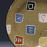Squares Olive. Available in 8 and 12 inch plates or 10 inch bowl.